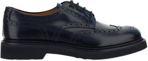 Church's Lakschoenen met veters en blokhak van lakleer