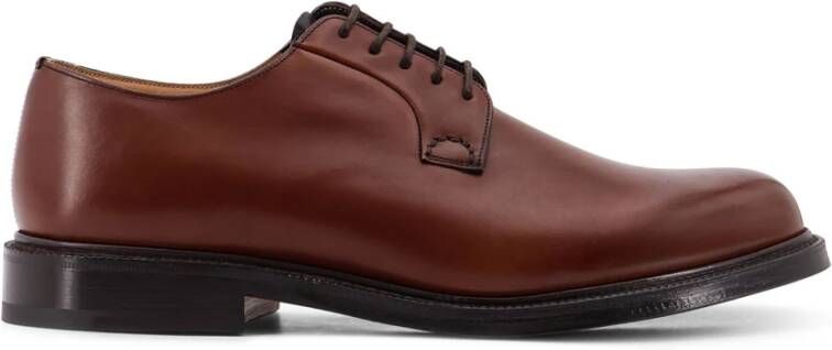 Church's Vetersluiting Leren Platte Schoenen