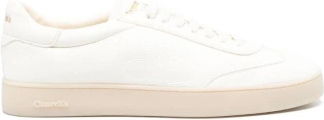 Church's Witte Leren Sneakers Stijlvol Ontwerp White Heren