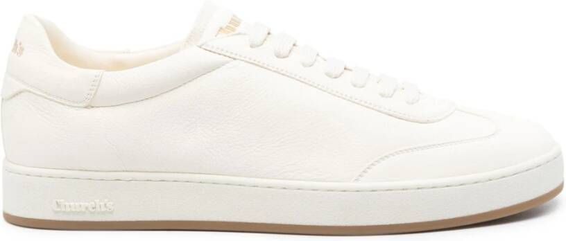 Church's Witte Platte Schoenen Elegante Stijl White Heren