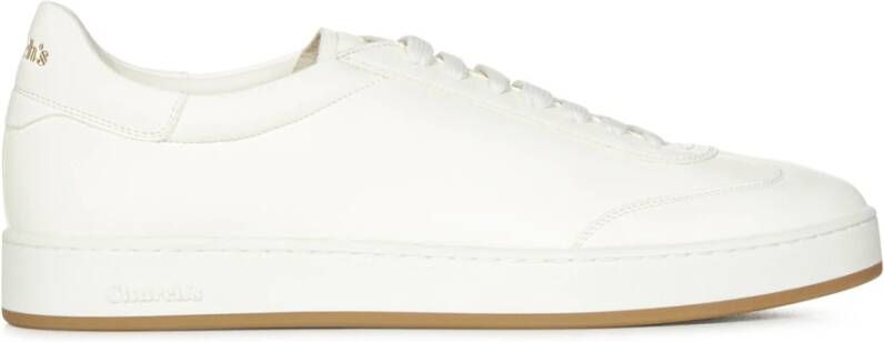 Church's Witte Sneakers Ivoor Hertenleer Lichtgewicht White Heren
