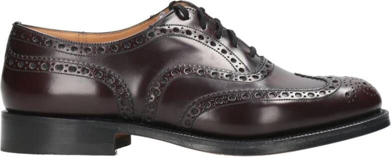 Church's Zakelijke Schoenen Oxford Vetersluiting Brogue Purple Heren