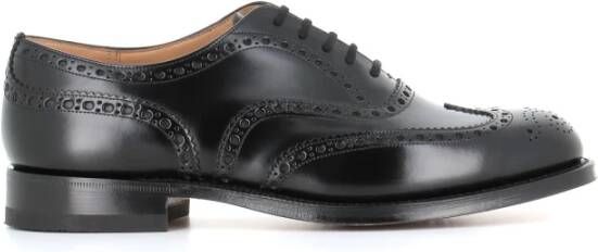 Church's Zwarte geborsteld leren loafers Black Heren