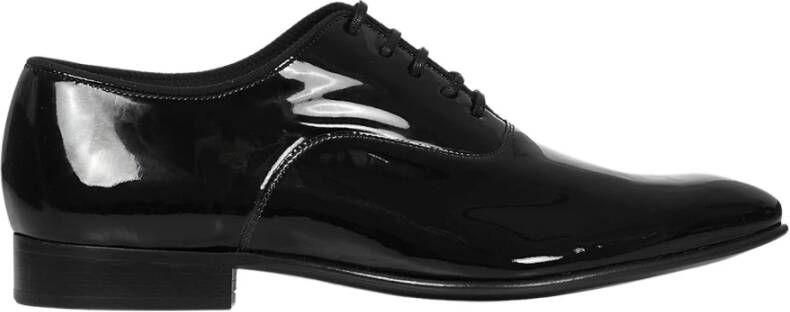 Church's Zwarte lakleren zakelijke schoenen Black Heren