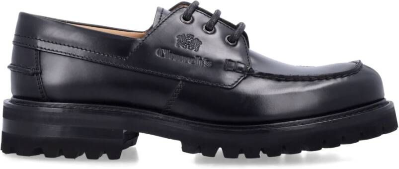 Church's Zwarte leren Derby schoenen