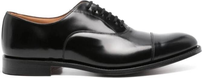 Church's Zwarte Leren Kalfsleren Loafer Zool