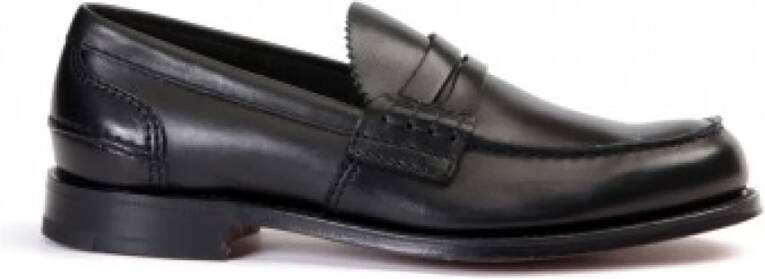 Church's Zwarte Leren Loafer met Versterkendeaad Mod. Pembrey Black Heren