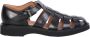 Church's Zwarte Leren Sandalen Elegant Ontwerp - Thumbnail 1