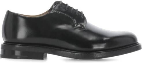 Church's Zwarte Leren Veterschoenen