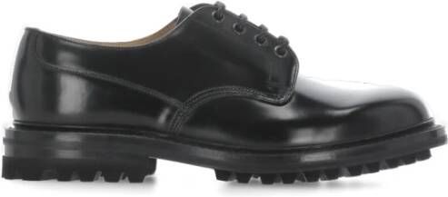 Church's Zwarte Leren Veterschoenen