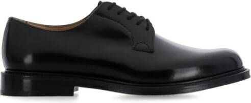 Church's Zwarte Leren Veterschoenen