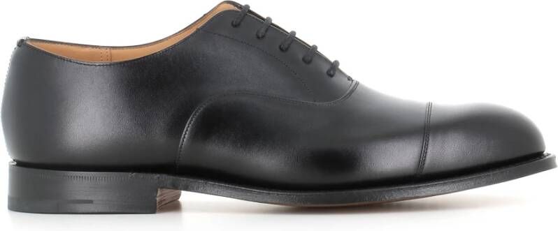Church's Zwarte Oxford platte schoenen
