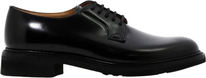 Church's Zwarte platte schoenen Black Heren