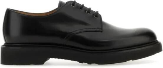 Church's Zwarte platte schoenen Black Heren