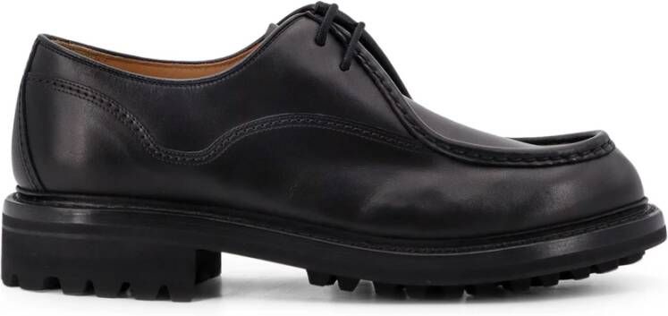 Church's Zwarte platte schoenen met rubberen zool