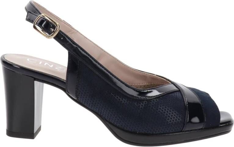 Cinzia Soft Dames Hakken Schoenen met Gesp Sluiting Blue Dames