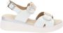 Cinzia Soft Dames Sandalen van Kunstleer met Gesp Sluiting White Dames - Thumbnail 8