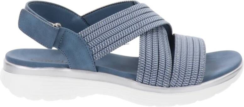 Cinzia Soft Dames Sandalen van Kunstleer en Stof Blue Dames