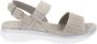 Cinzia Soft Dames Sandalen van Kunstleer Gesp Sluiting Gray Dames - Thumbnail 8