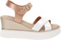 Cinzia Soft Dames Sandalen van Kunstleer met Gesp Sluiting White Dames - Thumbnail 1