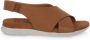 Cinzia Soft Flat Sandals Bruin Dames - Thumbnail 1