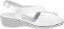 Cinzia Soft Flat Sandals White Dames - Thumbnail 1