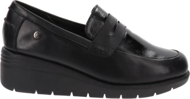 Cinzia Soft Leren Damesloafers Black Dames