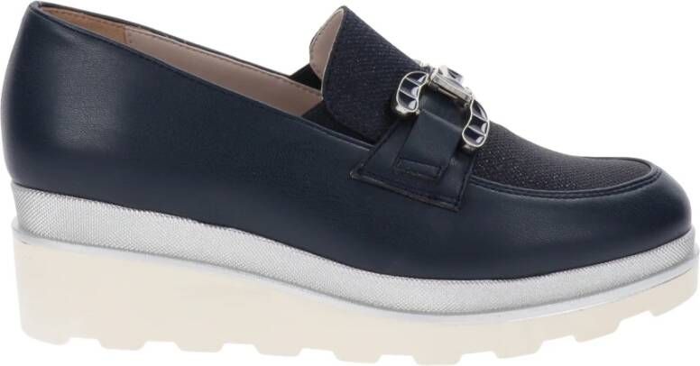 Cinzia Soft Loafers Blue Dames