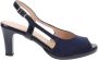 Cinzia Soft Elegante Satijnen Hoge Hakken Blue Dames - Thumbnail 1