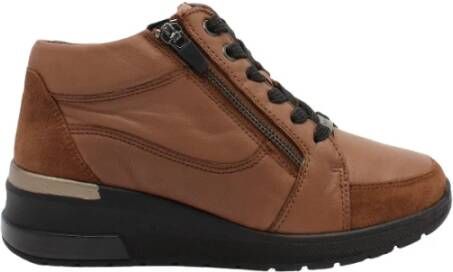 Cinzia Soft Sneakers Bruin Dames