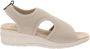 Cinzia Soft Stoffen Dames Sandalen Stijlvol Comfort Beige Dames - Thumbnail 9
