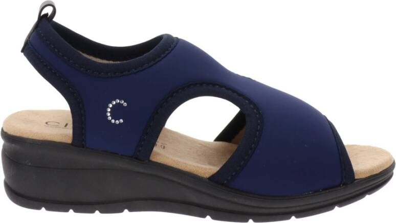 Cinzia Soft Wedges Blue Dames