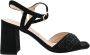 Cinzia Soft Zwarte hoge hak sandalen Elegante stijl Black Dames - Thumbnail 1