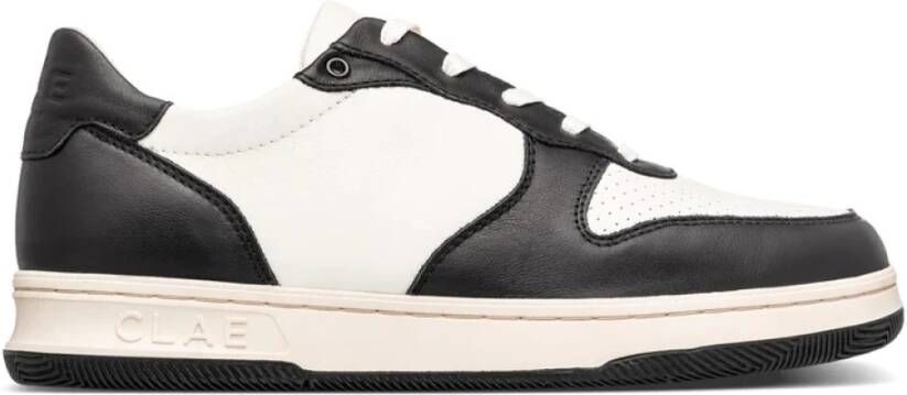 Clae Leren sportschoenen Malone Zwart Heren