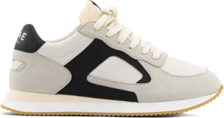 Clae Moderne Microchip Wit Zwart Sneakers