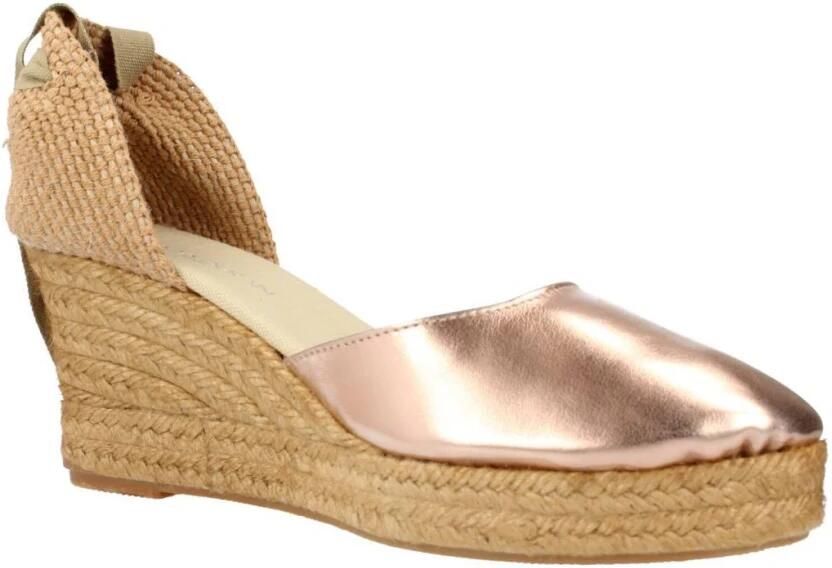 Clara Duran Stijlvolle Wedges Sandalen in Donkere Kleur