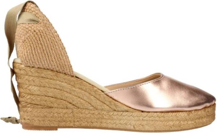 Clara Duran Stijlvolle Wedges Sandalen in Donkere Kleur