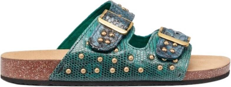 Claris Virot Schuifregelaars Groen Dames Schoenen