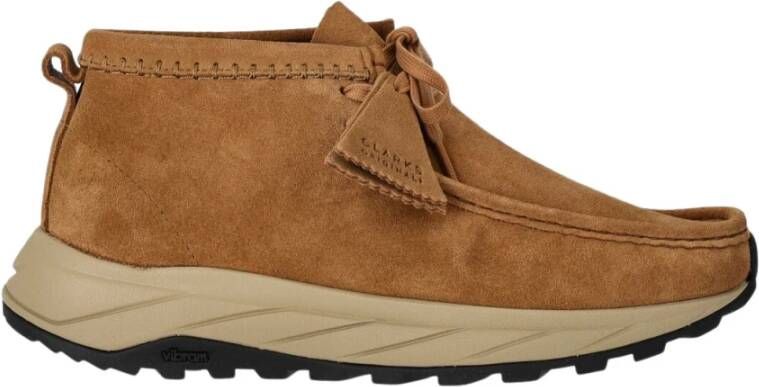 Clarks Eden Dark Sand Wallabee Schoenen Bruin Heren