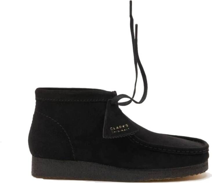 Clarks Originals Wallabee Boot Womens Black Sde Laarzen 26155521 - Foto 7