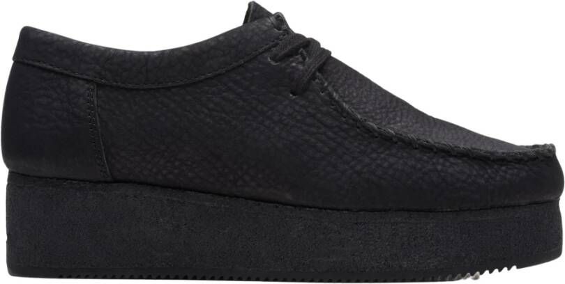 Clarks Originals Wallacraft Lo Womens Black Nubuck Sneakers 261486324040 - Foto 2