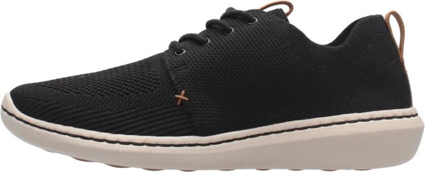 Clarks Athleisure Gebreide Sneaker Black Heren