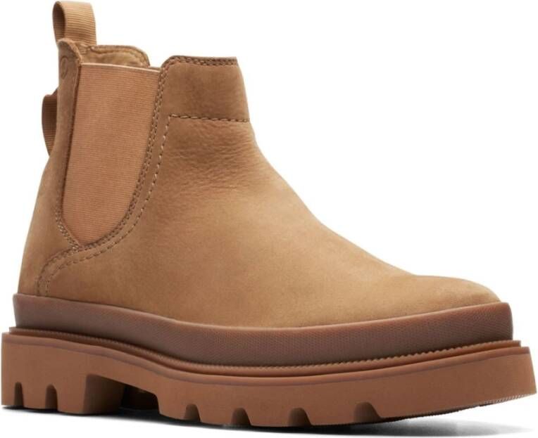 Clarks Heren Badell Top G 1 Dark Sand Nubuck