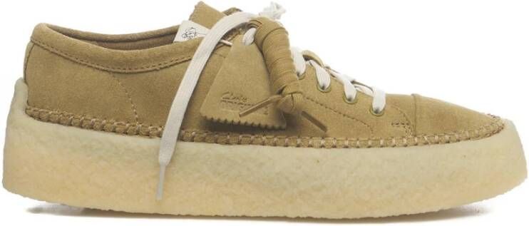 Clarks Beige Sneakers voor Mannen Beige Heren