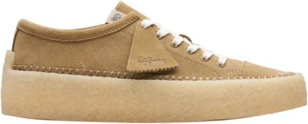 Clarks Beige Sneakers voor Mannen Beige Heren