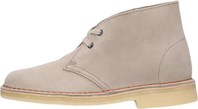Clarks Woestijnlaars Zand Suède Stijlvolle Schoenen Beige Dames - Foto 4
