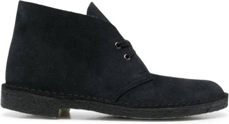 Clarks Blauwe Desert Suède Leren Laarzen Blue Heren