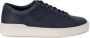 Clarks Blauwe Leren Sportieve Sneakers Rubberen Zool Blue Heren - Thumbnail 7
