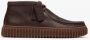 Clarks Bruin Leren Heren Enkellaars - Thumbnail 1