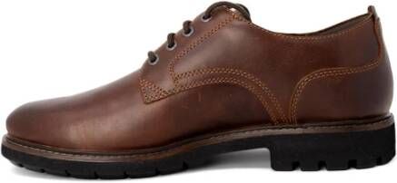 Clarks Bruin Leren Veterschoenen Brown Heren